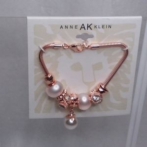 Bracelet Flaux Pearl Copper Beads Anne Klein